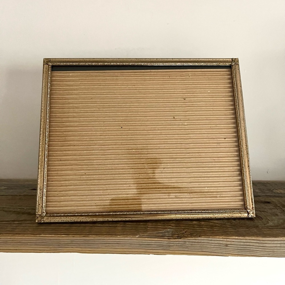 Vintage Gold Metal Photo Frame